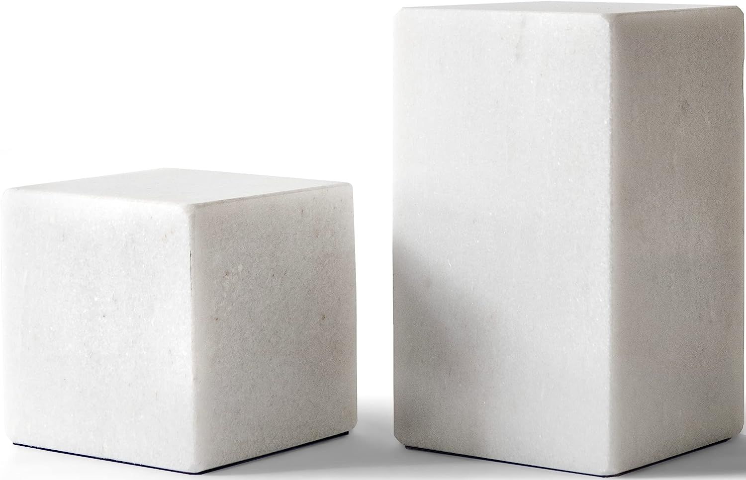 &Minimal Pure Marble Bookends from North America | Modern Decorative Bookends | Natural Polished ... | Amazon (US)