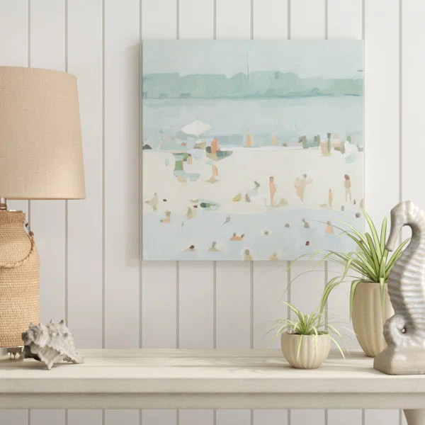 Sea Glass Sandbar I by Emma Scarvey - Painting on Canvas | Wayfair North America