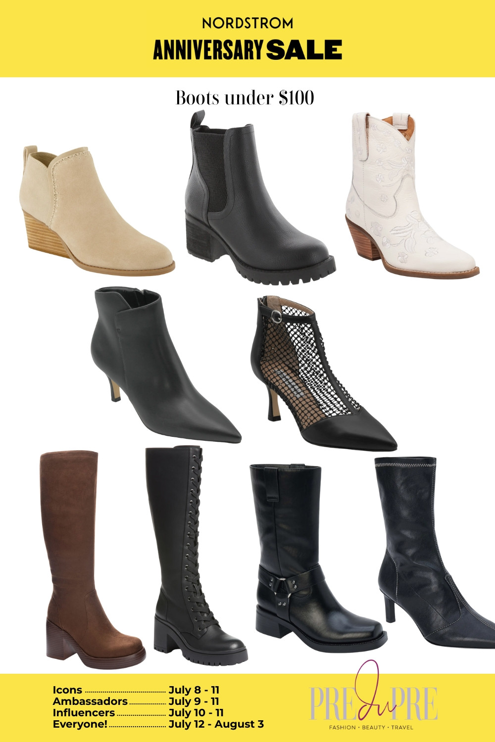 Boots made for walkin’ and saving! These Nordstrom Anniversary Sale picks are all under $100 and include sleek Chelsea boots, cozy Western styles, and edgy lace-ups perfect for fall layering. Style meets value in this carefully curated boot collection. #NordstromSale #BootsUnder100 #FallFootwear #LTKBoots #PredupreStyle 

 #LTKSaleAlert #LTKFindsUnder100 #LTKShoeCrush