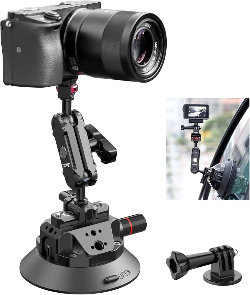 ULANZI SC-02 Suction Mount 4.5'', Magic Arm Bracket for DSLR Cameras Video | Amazon (US)