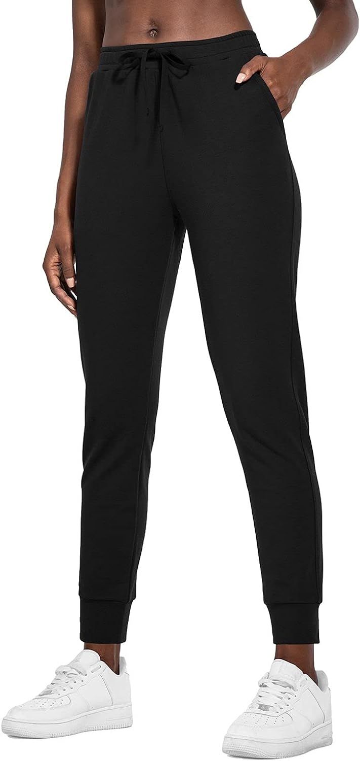 BALEAF Women's Cotton Sweatpants Lightweight Joggers Pants Tapered Active Yoga Lounge Casual Pant... | Amazon (US)