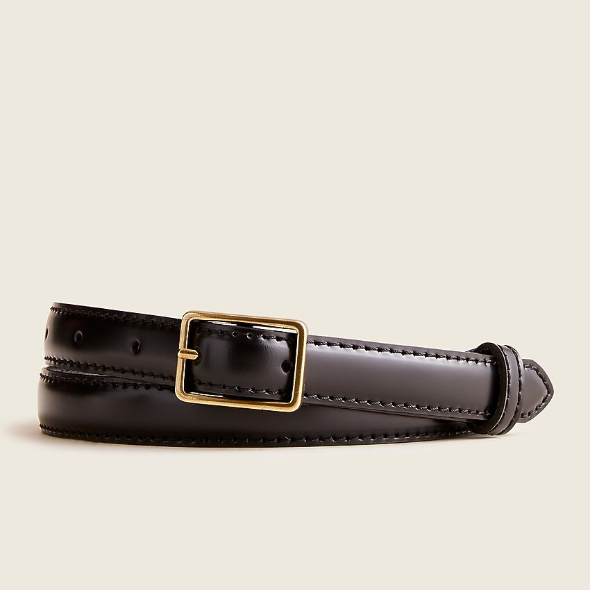Slim belt in Italian leather | J. Crew US