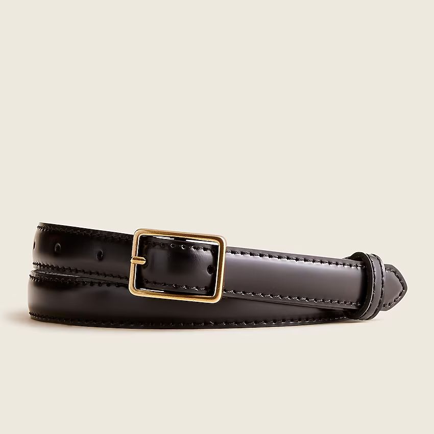 Slim belt in Italian leather | J.Crew US