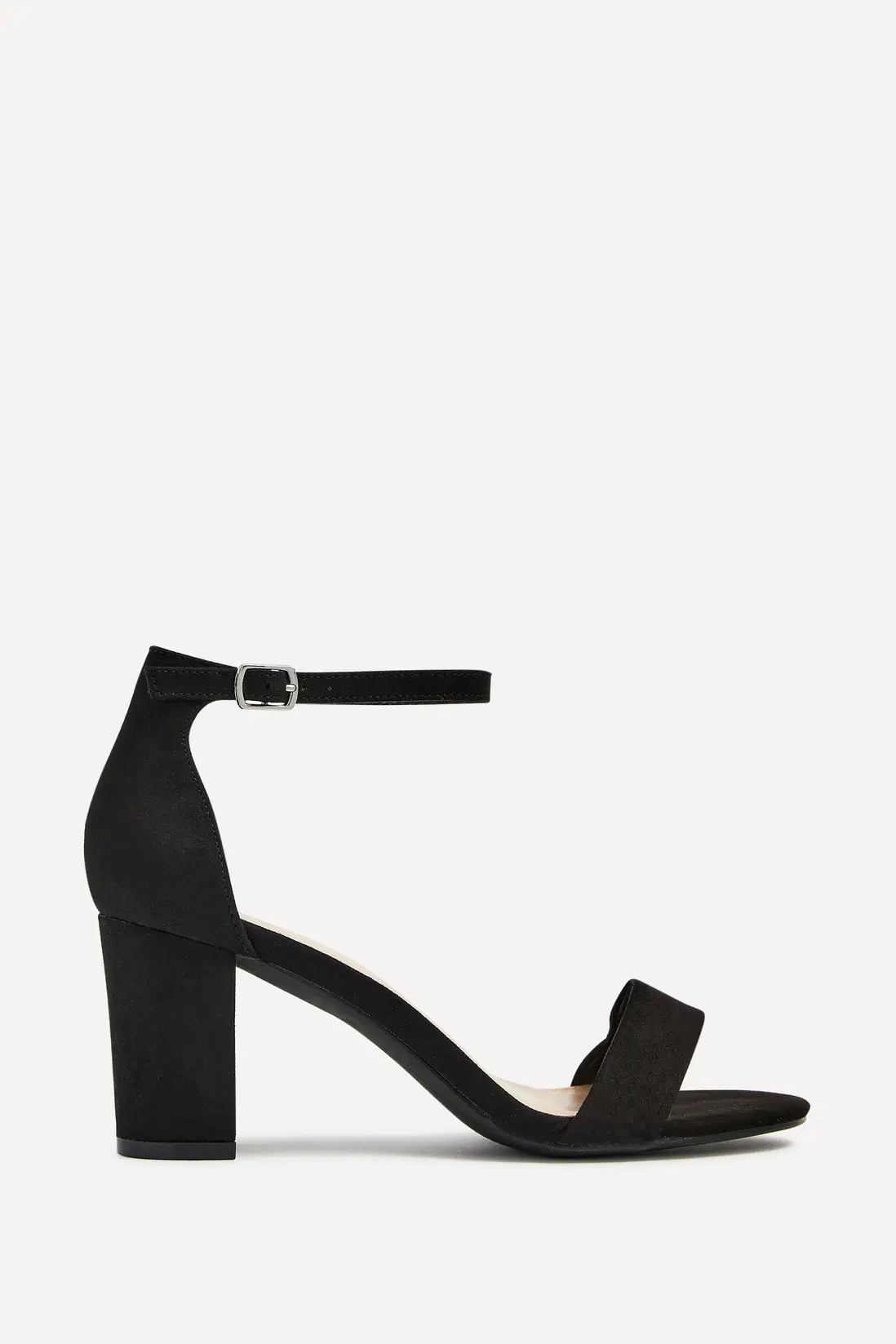 Heels | Legacy Wide Fit Black Suede Closed Black Block Heel | Linzi | Coast UK & IE