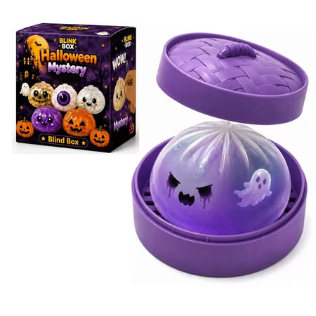 Halloween Ghost Dumpling Squishy, Dumplings Squishies with Steamer Stress Balls, Stretchy Clear Gel Fidget Sensory Toy, Halloween Birthday Holiday Desk Gift for Kids Adults A7-1PCS | Walmart (US)
