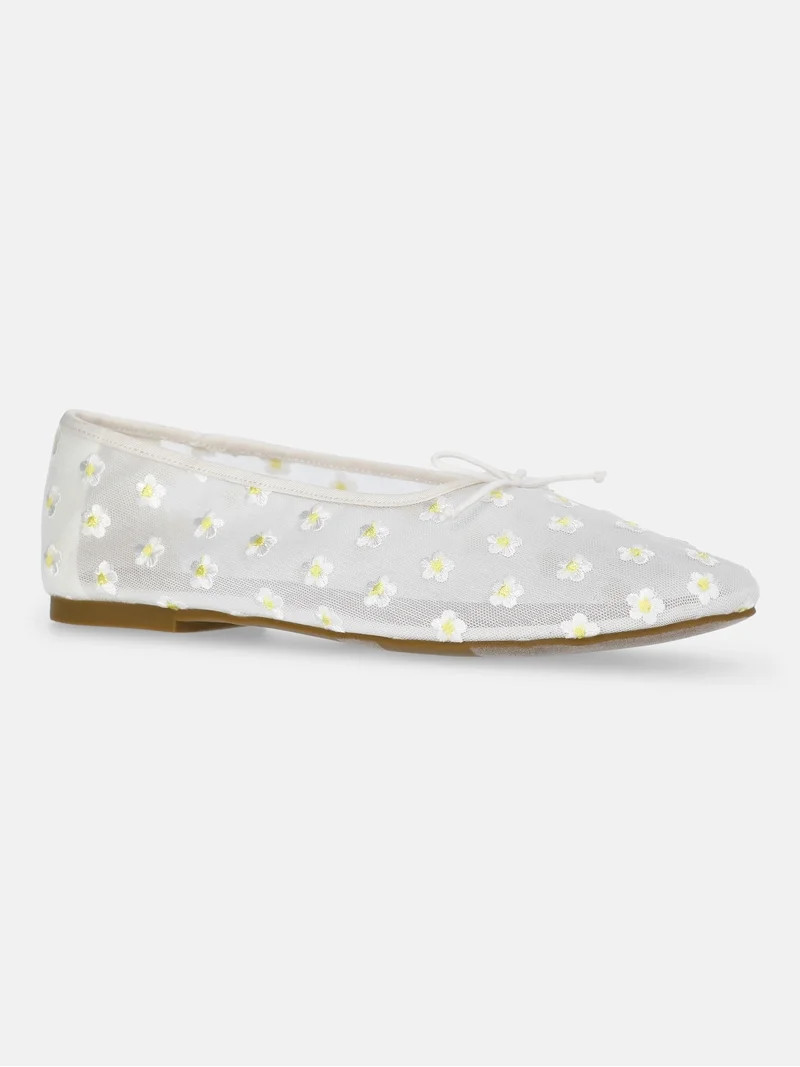 No Boundaries Women's Mesh Ballet Flats | Walmart (US)
