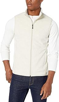 Amazon Essentials Men's Full-Zip Polar Fleece Vest (Available in Big & Tall) | Amazon (US)