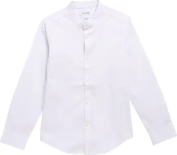 Calvin Klein Long Sleeve Textured Slub Shirt | Nordstromrack | Nordstrom Rack