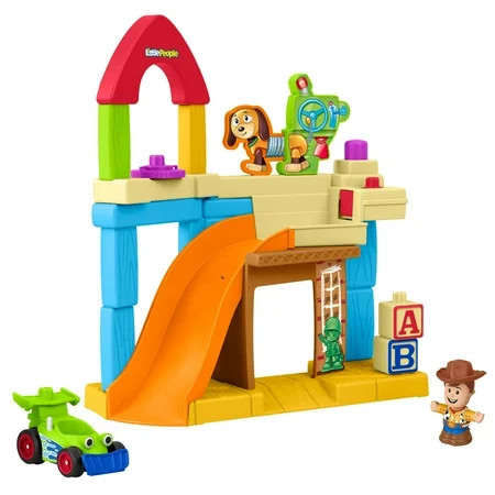 Fisher-Price Little People Disney & Pixar Toy Story Andy's Room Toddler Playset, Woody & RC Vehicle | Walmart (US)