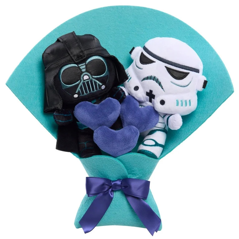 STAR WARS™ Valentine Medium 13-inch Bouquet Plush, 2 Plush Dolls Included, Ages 3+ | Walmart (US)