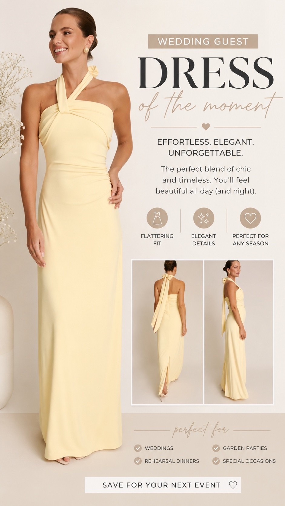 The prettiest butter yellow wedding guest dress 💛 Perfect for summer weddings, garden parties, bridal showers, and vacation dinners.#weddingguestdress

#LTKSeasonal #LTKootd