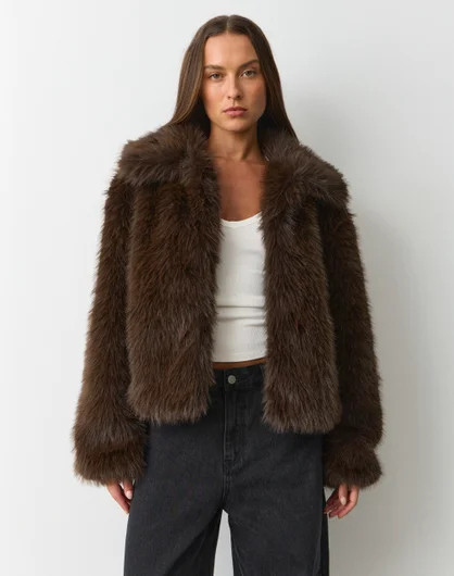 Faux Fur Collared Jacket | Glassons (Australia)