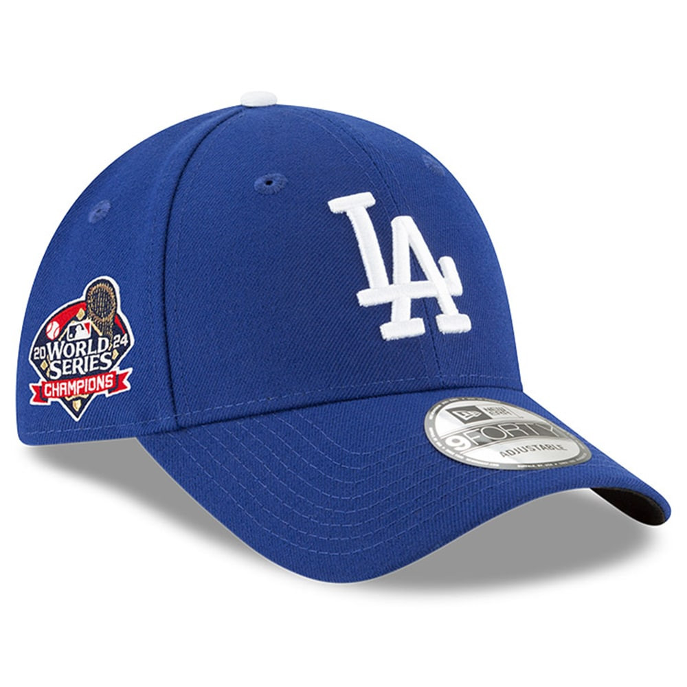 Los Angeles Dodgers New Era 2024 World Series Champions Side Patch 9FORTY Adjustable Hat – Roy... | Fanatics