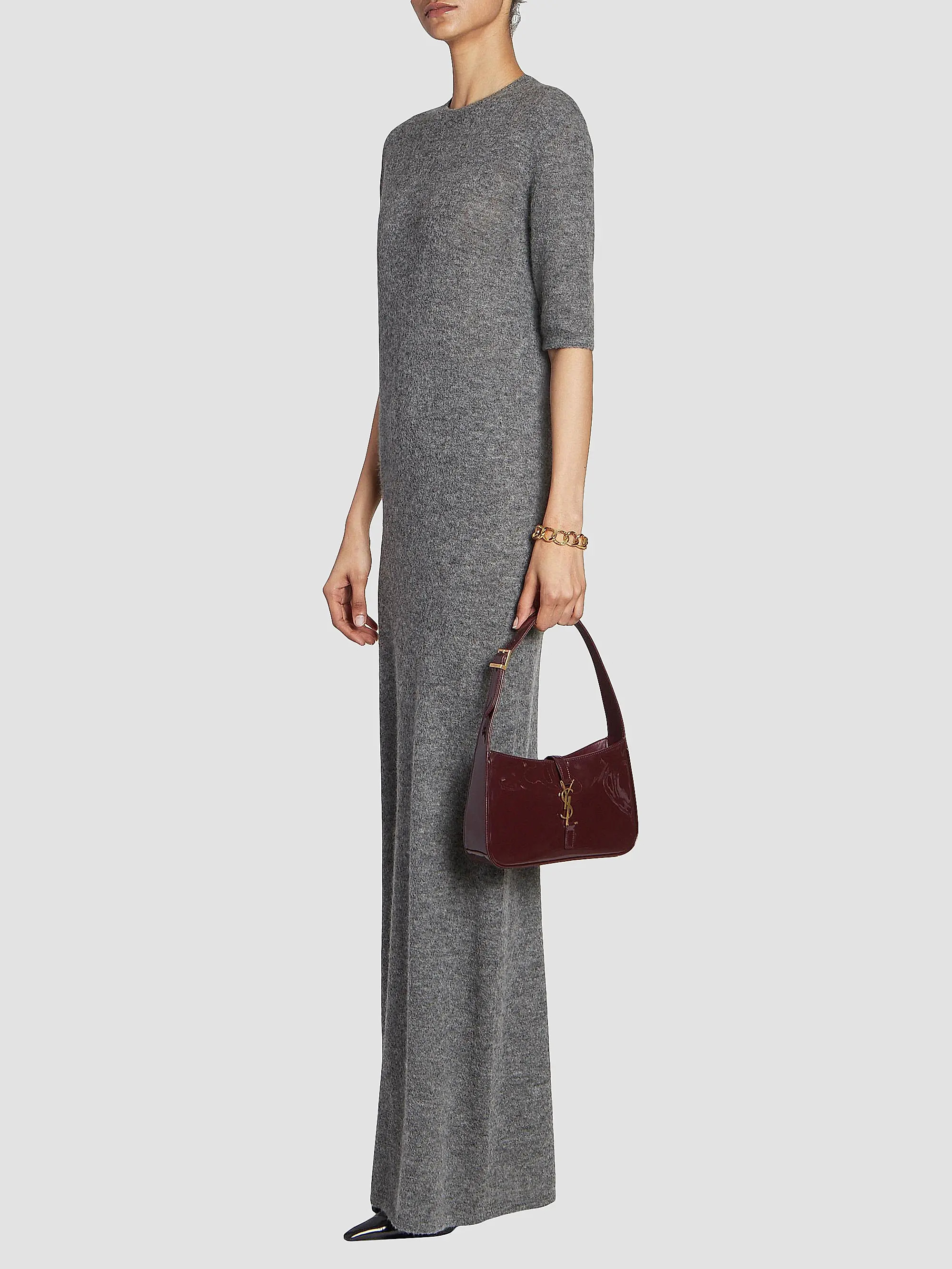 Saint Laurent Le 5 \u00e0 7 Shoulder Bag in Patent Leather | Saks Fifth Avenue | Saks Fifth Avenue