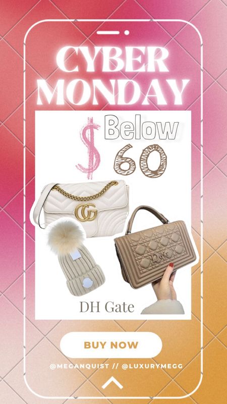 Cyber Monday gifts for her 
Neutral bags 
Gucci inspired 
Dior inspired 
Designer beanies 


#LTKunder100 #LTKCyberweek #LTKGiftGuide