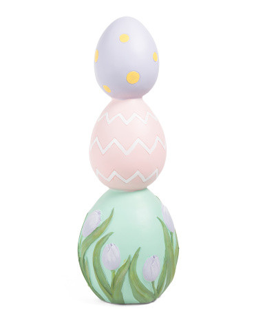Outdoor Safe Stacked Eggs Decor | TJ Maxx