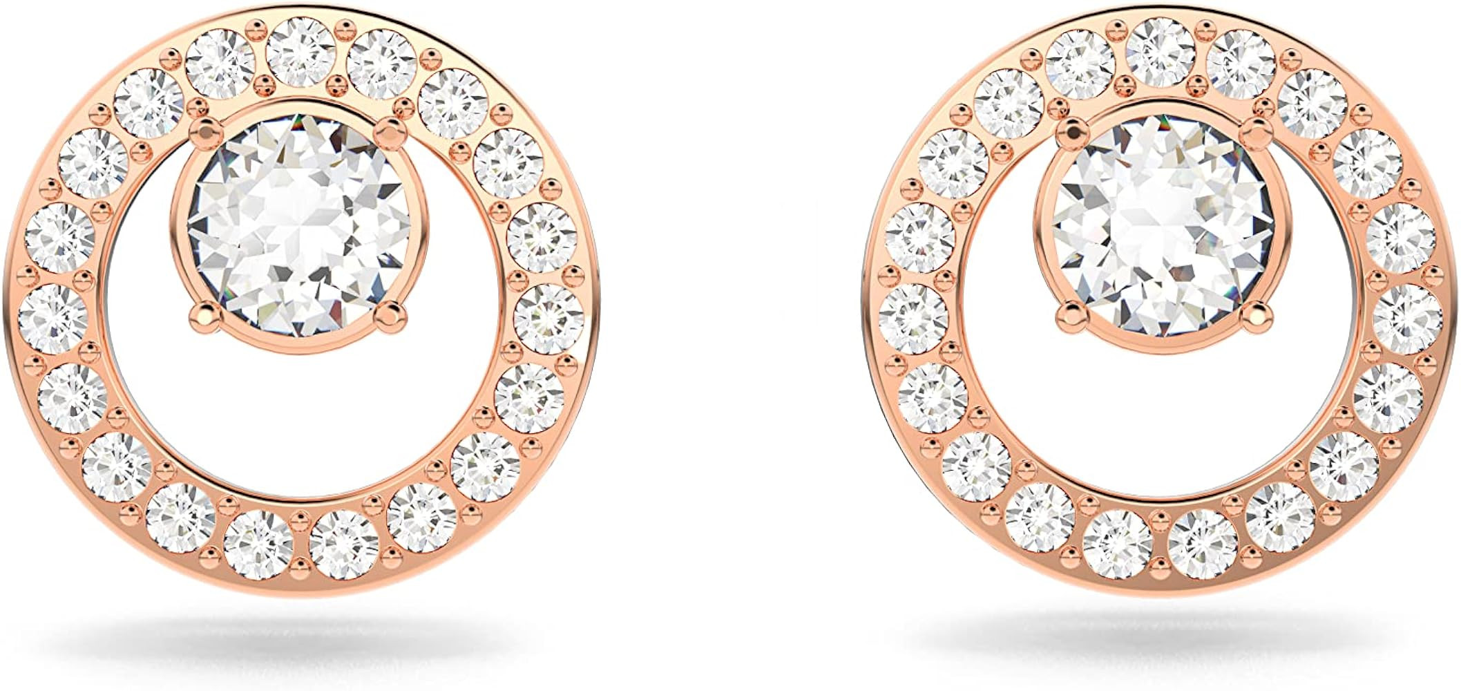 Swarovski Creativity Circle Necklace, Earrings, and Bracelet Jewelry Collection, Clear Crystals | Amazon (US)