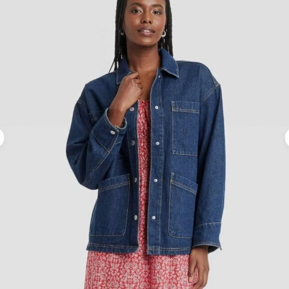 Women's Denim Chore Coat - Universal Thread | Poshmark