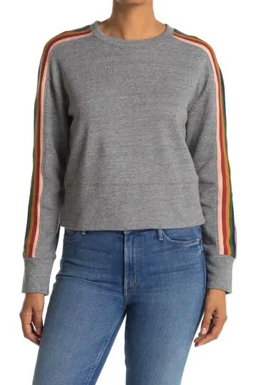 Rainbow Stripe Crop Sweater | Nordstrom Rack