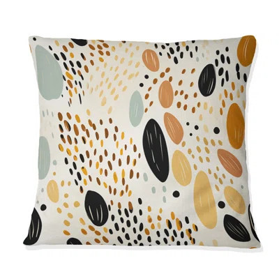 Desert Mirage Black And Beeige I - Printed Throw Pillow | Wayfair North America