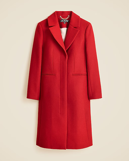 Savoy topcoat in Italian melton wool blend | J. Crew US