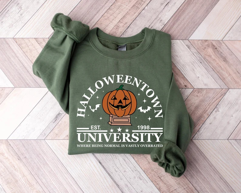 Halloweentown University Sweatshirt, Halloween Town Shirt, Halloween Town University Sweatshirt, ... | Etsy (US)