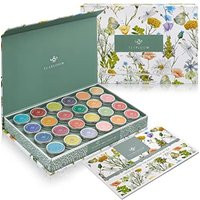 Teabloom Organic Loose Leaf Assorted Variety Tea Sampler, Tasting Chest Gift Box With 24 Usda Certif | Etsy (US)