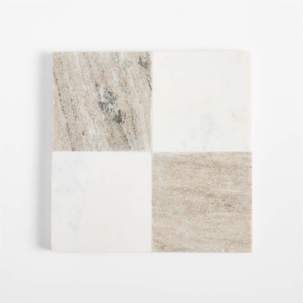 Tuscan Kitchen and White Marble Trivet | Crate & Barrel | Crate & Barrel