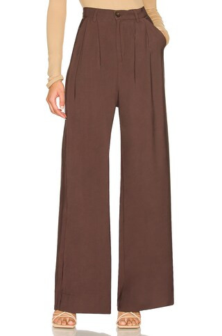 NONchalant Label Fabi Pant in Chocolate from Revolve.com | Revolve Clothing (Global)