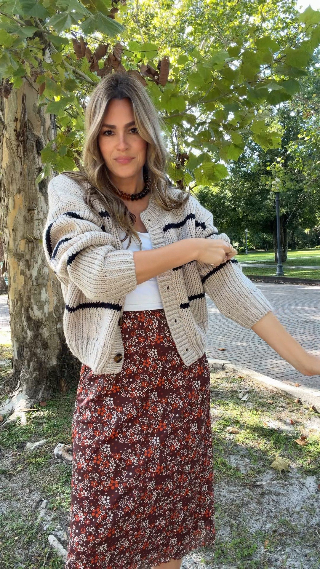 Comfy, cute and casual Fall outfit idea! I love this oversized @VICI sweater and floral skirt I found on Amazon!

#LTKSaleAlert #LTKOver40 #LTKootd