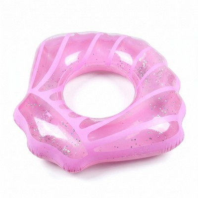 Alilang Icing Drip Inflatable Pool Float Ring with Glitter Confetti Durable PVC Swim Tube for Pool Beach Lake 39.4x43.3in - Pink | Target