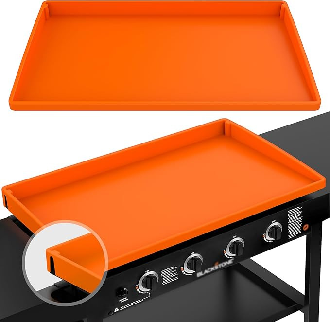 Upgraded Griddle Cover Mat for Blackstone 36, Full Coverage Silicone Griddle Mat Protective Black... | Amazon (US)