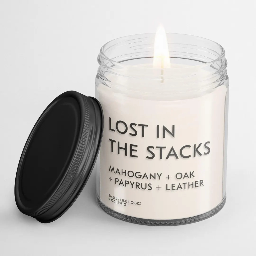 LOST in THE STACKS™ Scented Candle | Literary Inspired Soy Vegan Candle for Book Lovers - Etsy | Etsy (US)