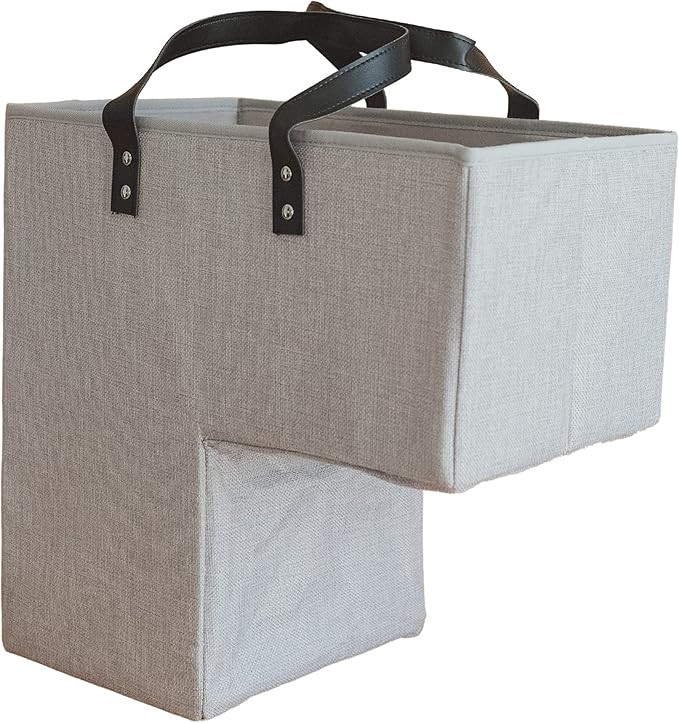 Staircase baskets for storage | Find a wide variety to match every stair | Premium stair organize... | Amazon (US)