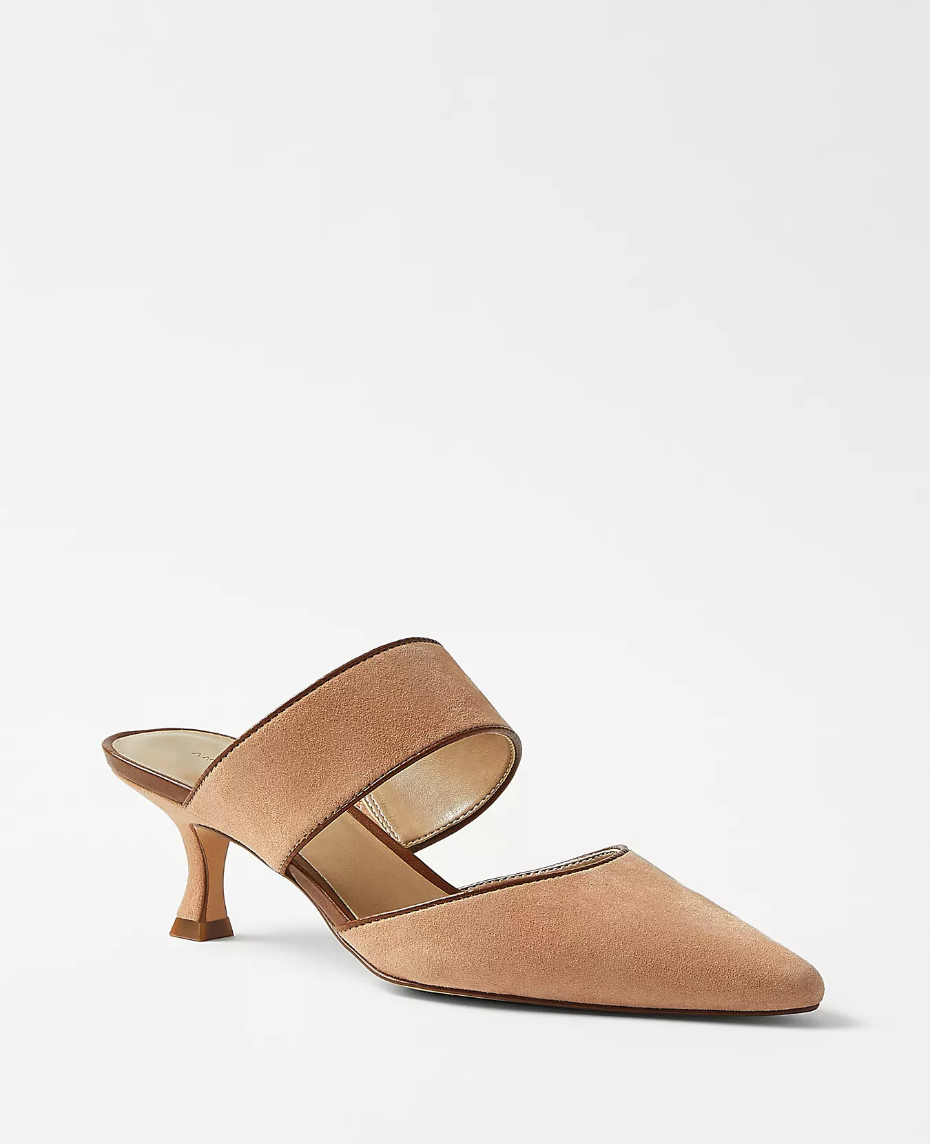 Suede Kitten Heel Mules | Ann Taylor (US)