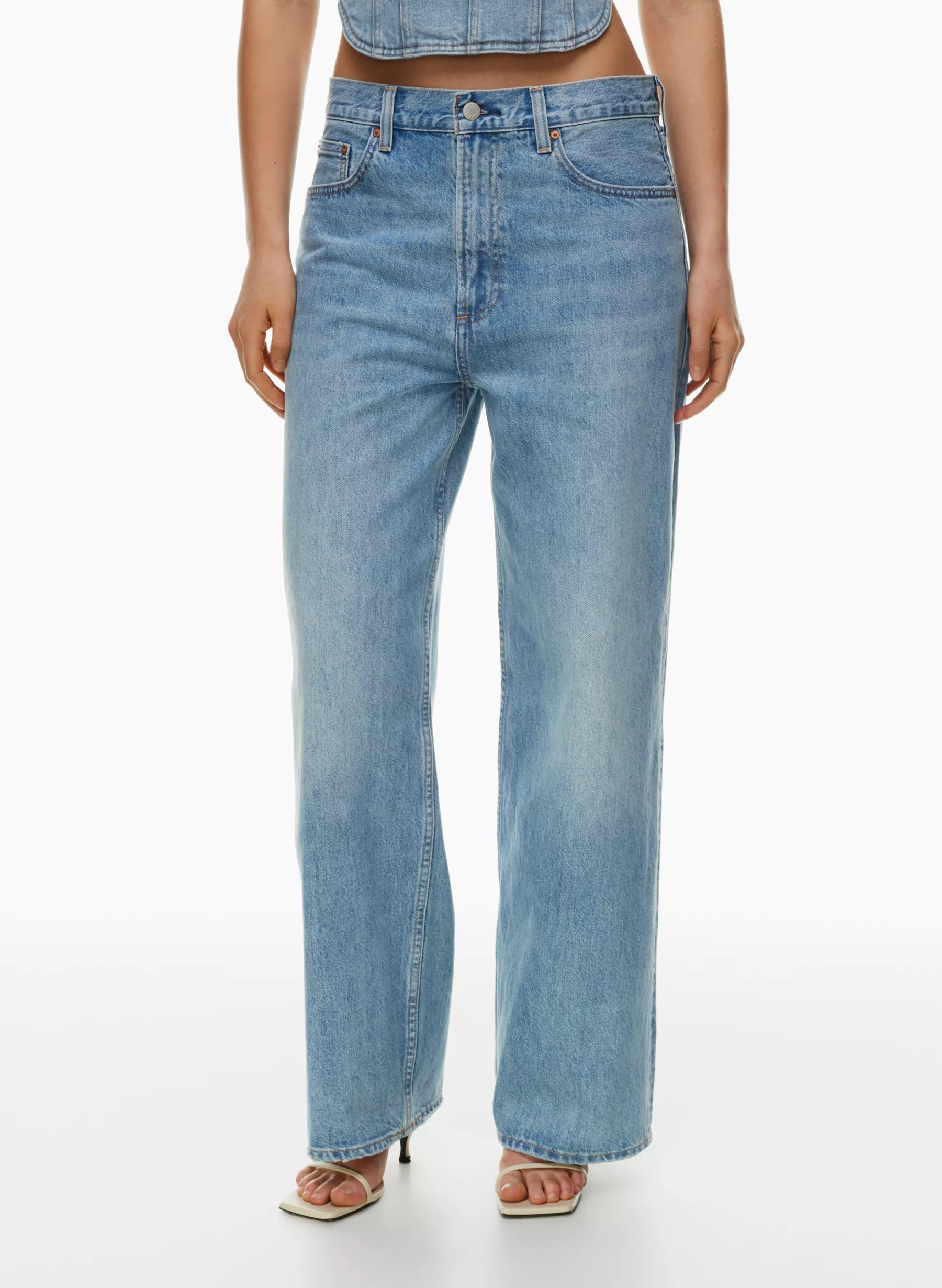 THE '90S LO-RISE BAGGY WIDE JEAN | Aritzia