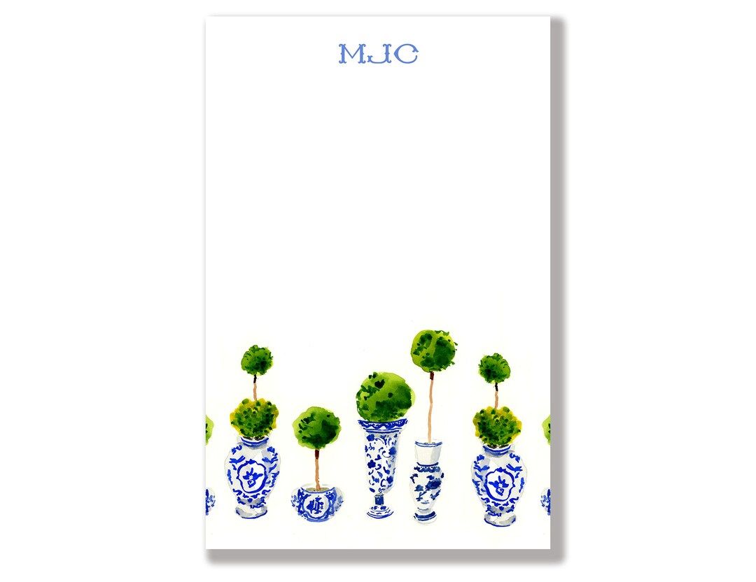 Personalized Notepad: Topiaries paper Notepad to Do List - Etsy | Etsy (US)