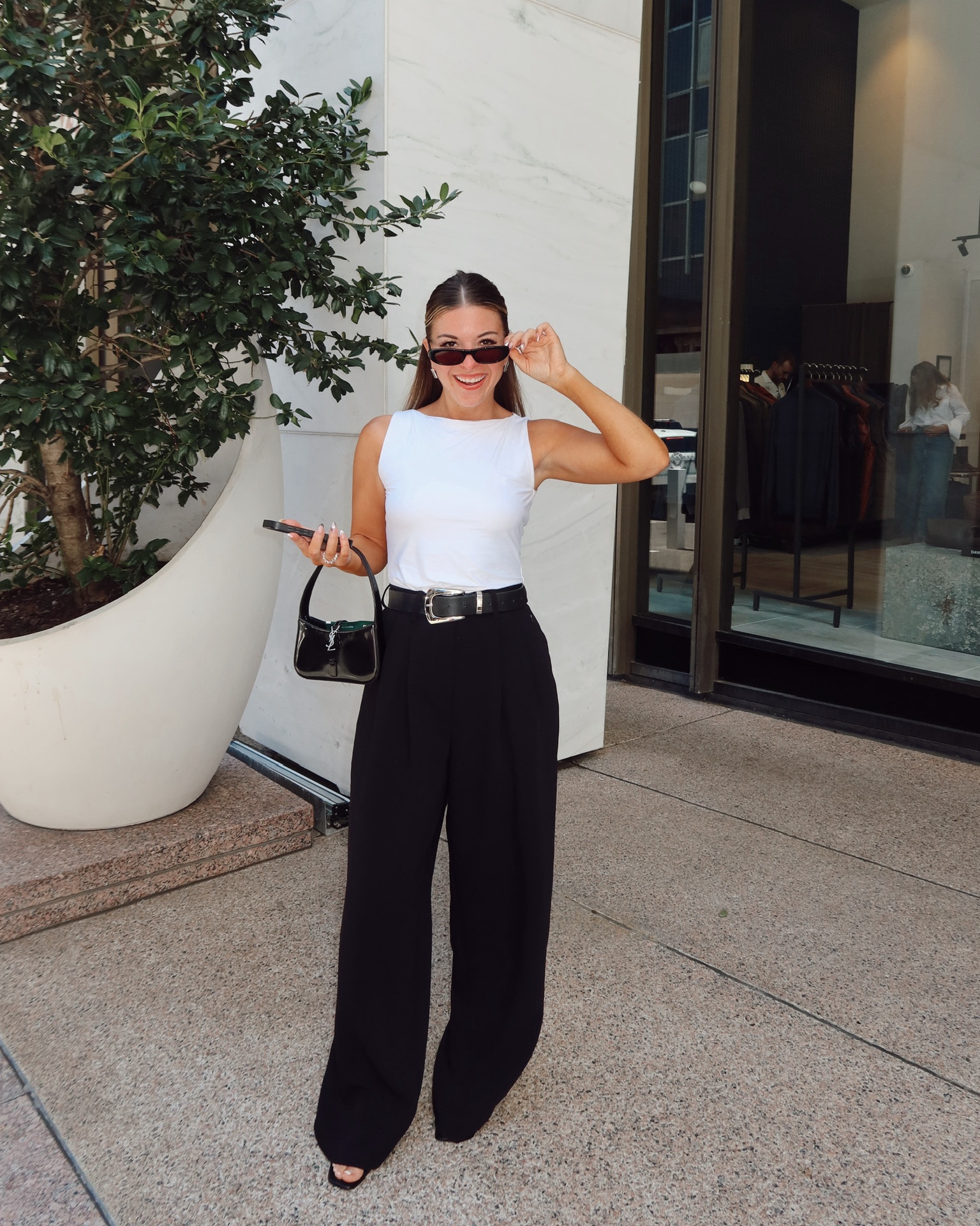 Black slacks and white top fall workwear business meeting outfit fall formal workwear look.

Wearing my usual small/2

#LTKParties #LTKWorkwear #LTKCon