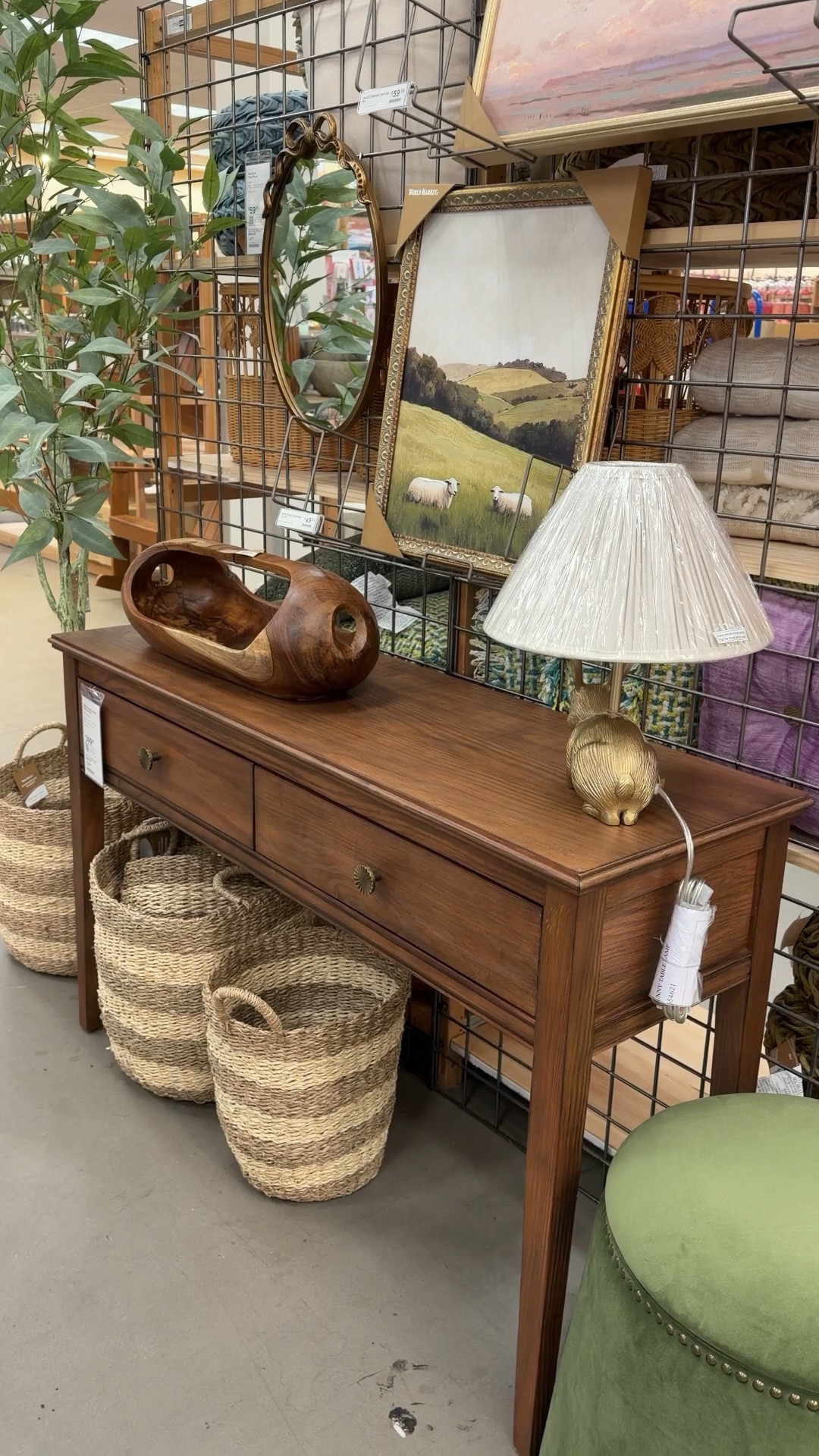 Sale alert! 🙌🏻 Such a great wood console for a small entryway. The Becker Warm Chestnut Pine Wood Console Table with Drawers features a rich chestnut finish, sleek tapered legs, and two drawers that add just enough storage while keeping the footprint compact. 🤎 Crafted from solid pine, it brings natural warmth and texture.
A simple, stylish entryway table from World Market with storage that feels classic and functional—linked here! 😍 #WorldMarket #EntrywayInspo #ConsoleTable 

#LTKSaleAlert #LTKHome
