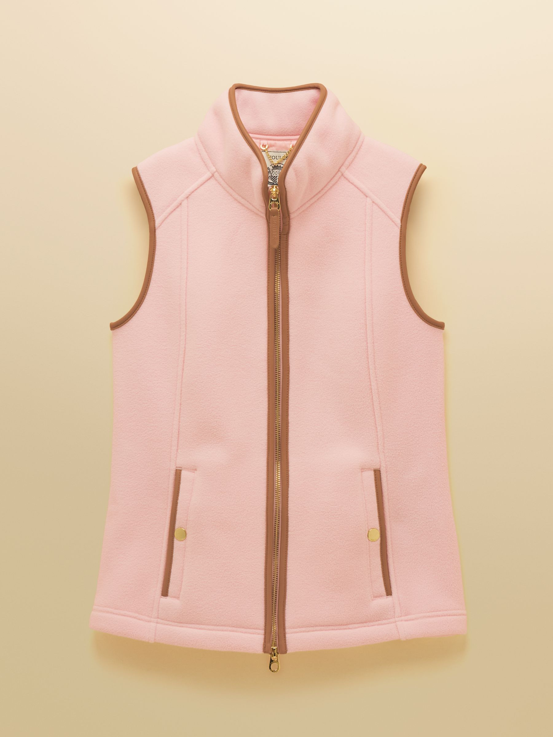 Heritage Light Pink Fleece Gilet | Joules | Joules