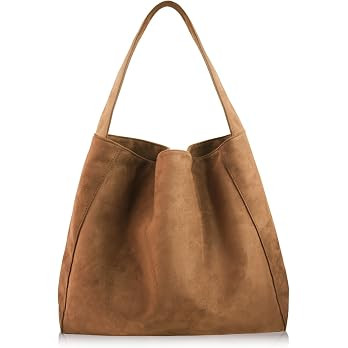 Brown Suede Bags for Women - Large Slouchy Brown Hobo Tote Handbag, Faux Suede Slouchy Purse Shou... | Amazon (US)