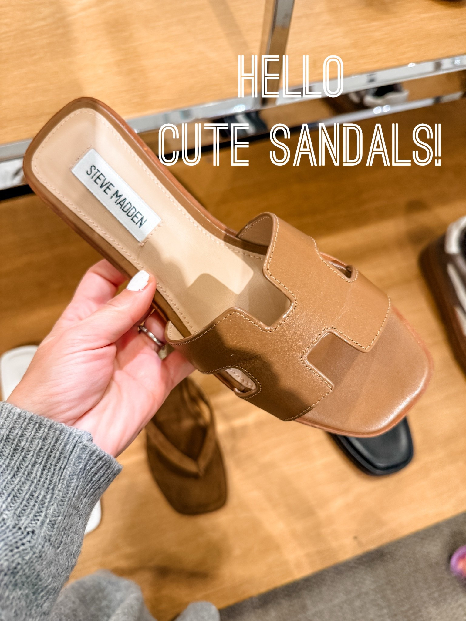 Cute Steve Madden Slides. These leather slides are so cute. Love the style. They will look amazing either way straight leg jeans and a fun top.

#LTKSeasonal #LTKPetite #LTKWorkwear