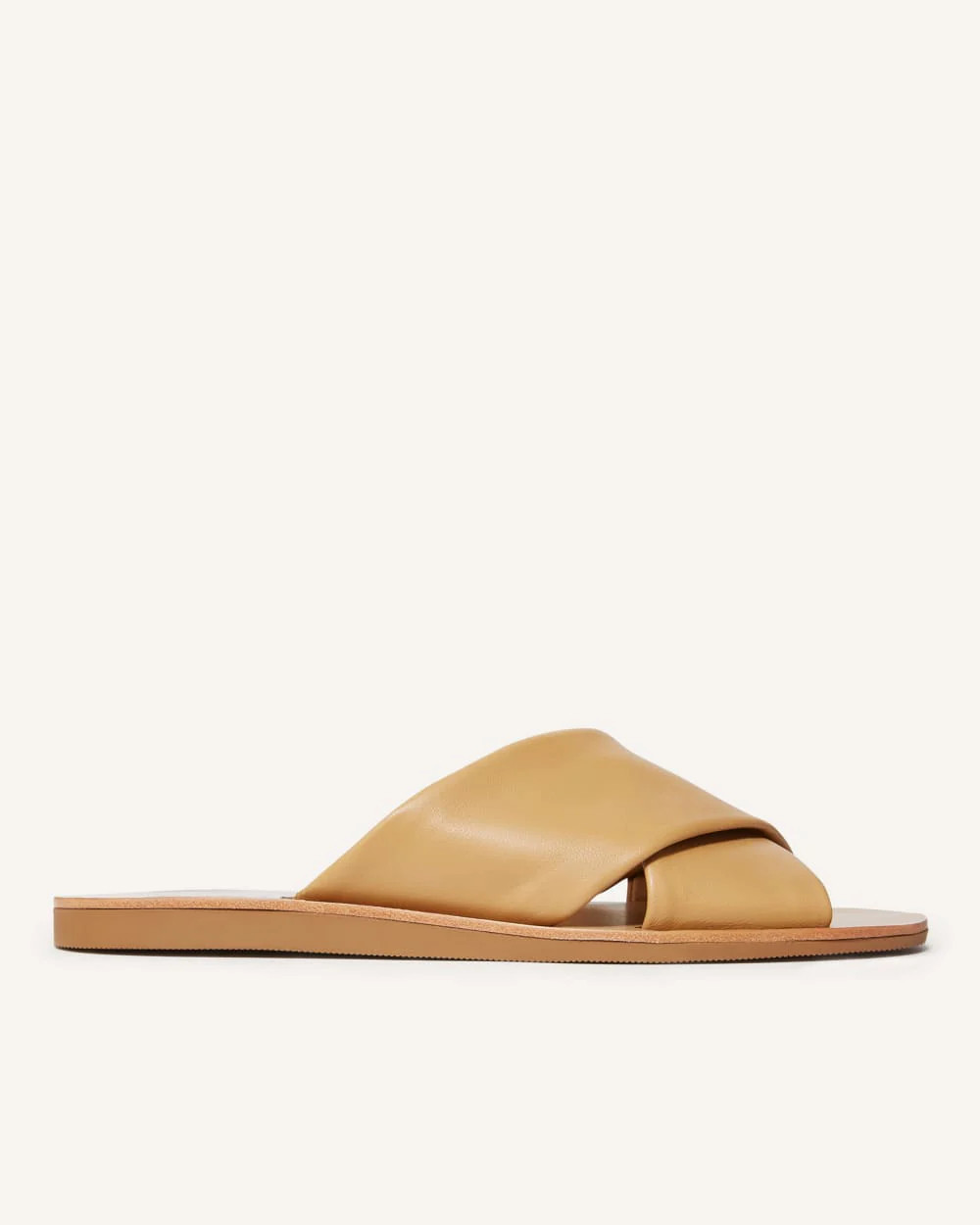 The Day Crossover Sandal | Saddle Brown Suede | Everlane