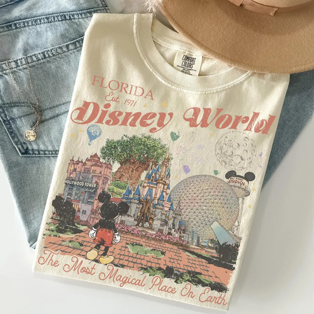 Vintage Mickey Disneyworld Comfort Colors Shirt, Retro Mickey And Friends Shirts, Walt Disneyworl... | Etsy (US)