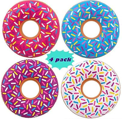 INFLATABLE DONUTS - 36 inch - Pool party floats and donut party decorations | Amazon (US)