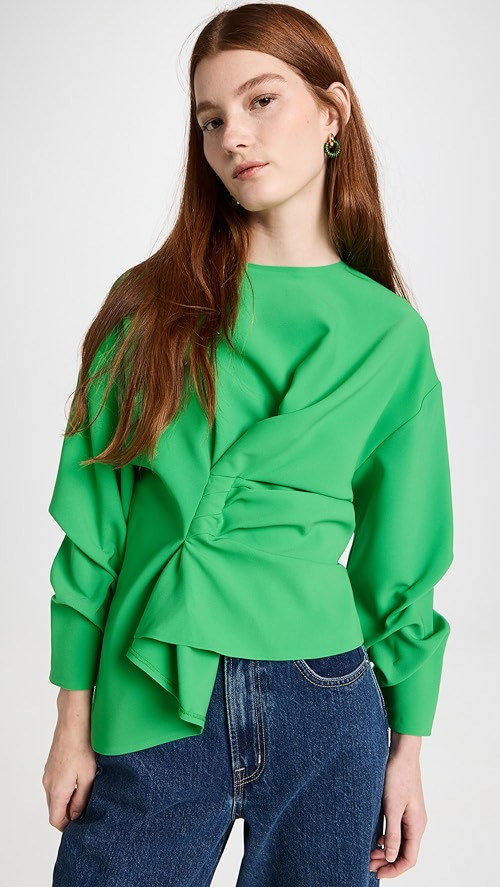 Asymmetric Gathered Top | Shopbop