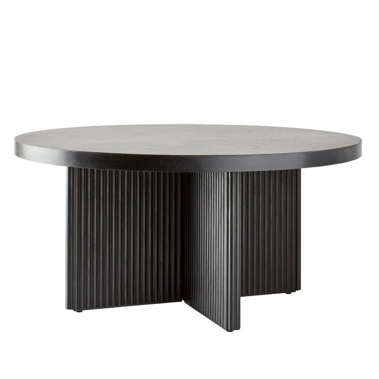 Better Homes & Gardens Lillian Fluted Coffee Table,  Black - Walmart.com | Walmart (US)