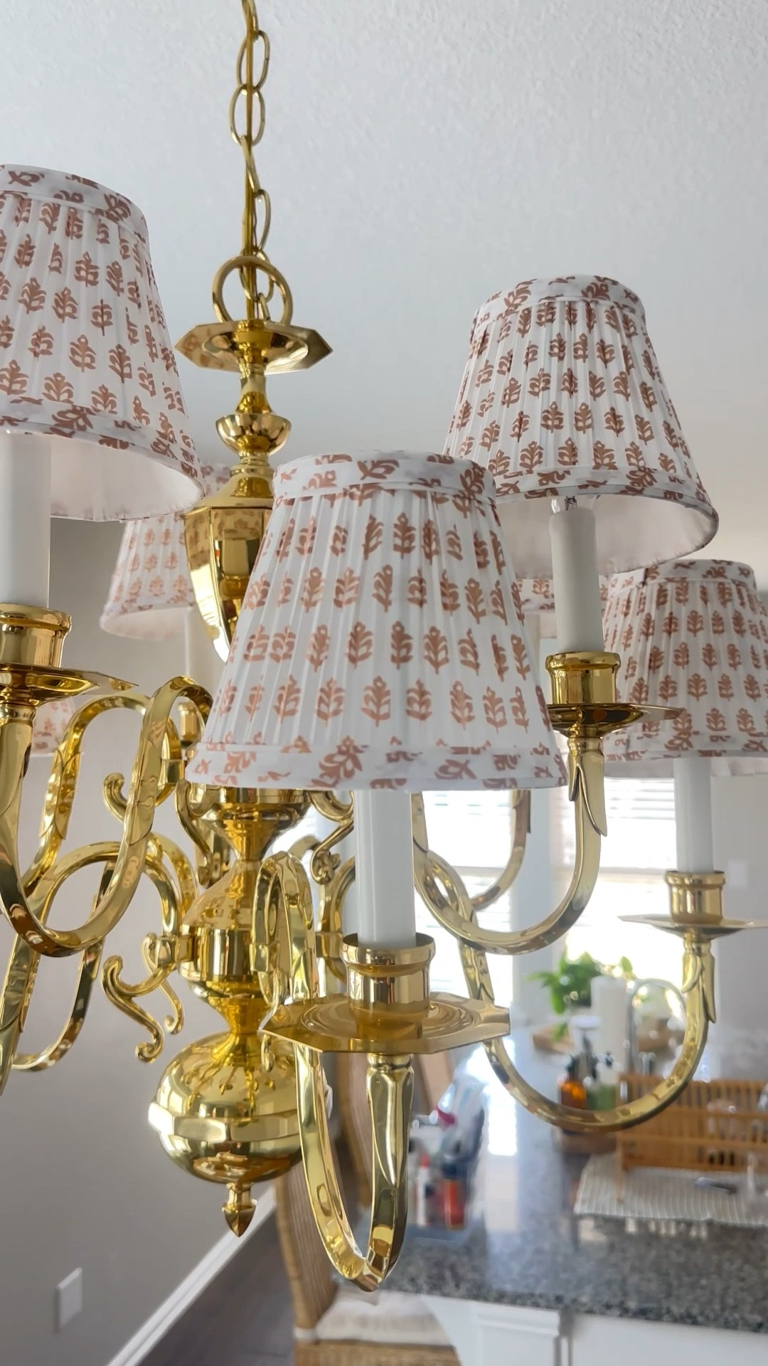 I added these cute block print chandelier shades to a thrifted brass light fixture and it was a game changer. 

It was such an improvement and really updated this fixture. 

cottage style • block print • home decor • Nancy myers style 

#LTKHome