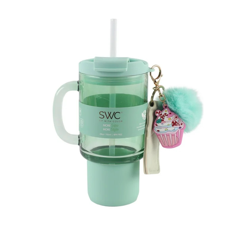 SWC 24OZ GLASS WATER BOTTLE CUPCAKE | Walmart (US)