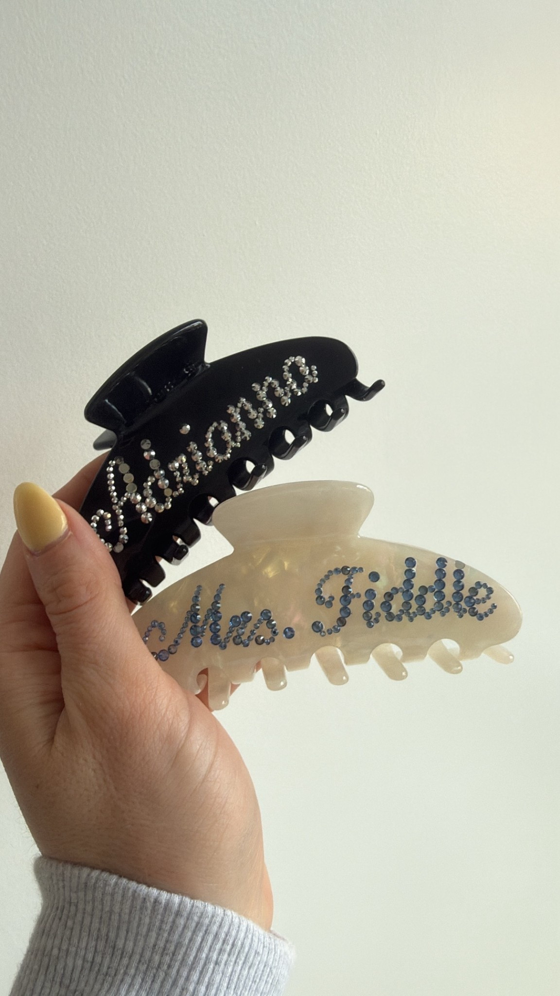 Love personalized hair clips 